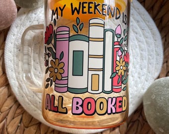 Taza de cristal Mi fin de semana está reservado