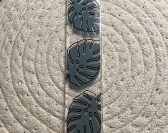 Marcapáginas acrílico para amantes de las plantas Monstera