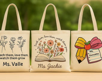 Bolsas de tela para agradecer a los profesores