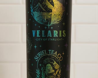 Vaso Velaris Ciudad de la Luz Estelar – Edición Suriel Tea Co.