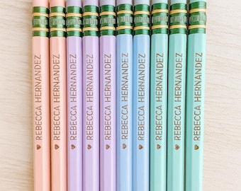 Lápices Ticonderoga personalizados: regalo grabado para profesores o estudiantes