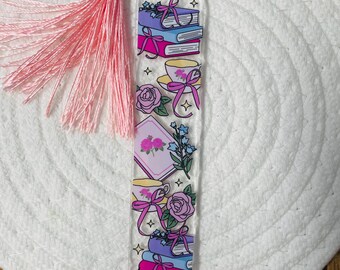 Marcador acrílico de lectura de coqueta