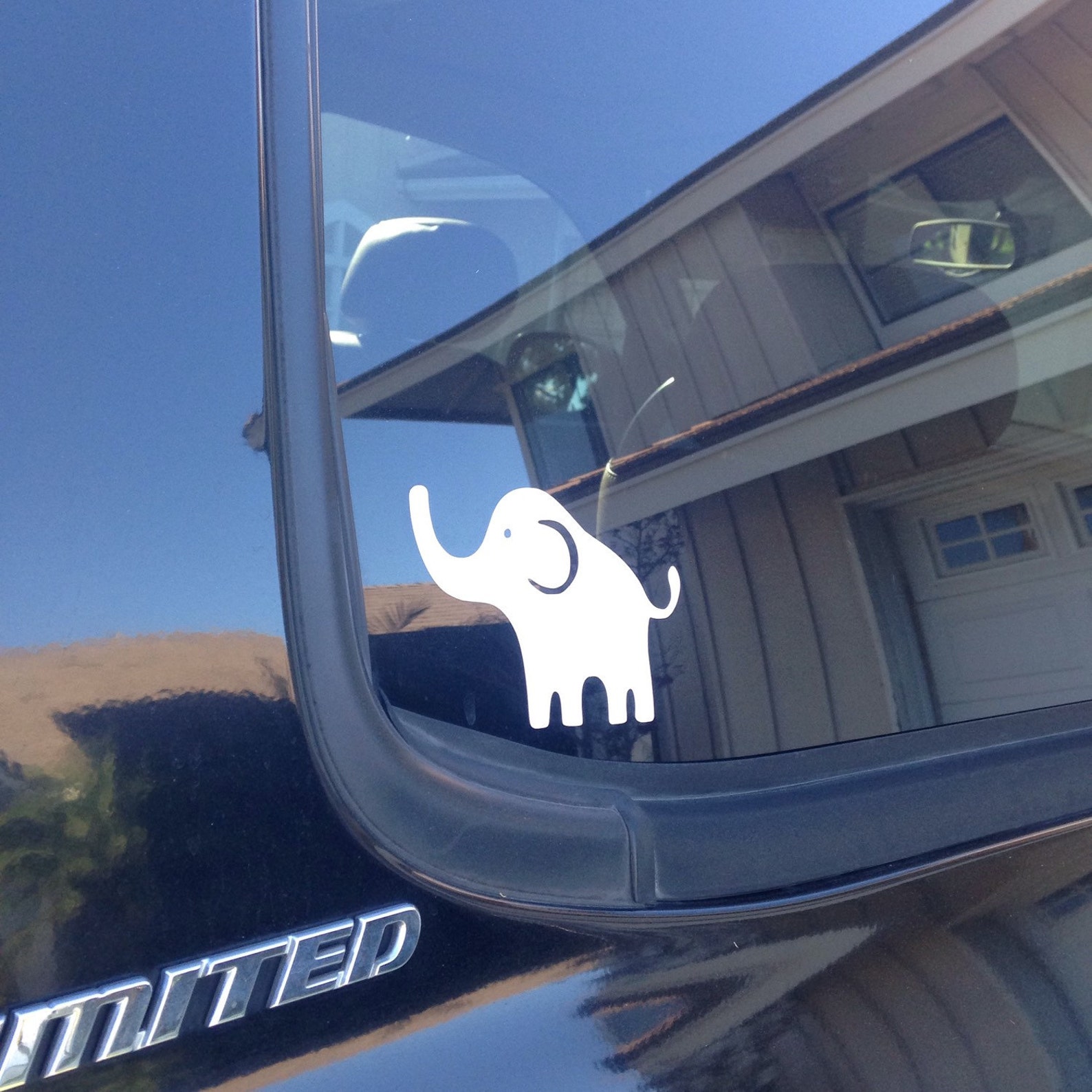 Elephant Vinyl Decal Etsy