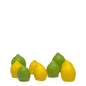 WAX* Mini Lemons and Lime Wax Embeds, Unscented Wax Embeds, Coconut Wax Embeds, Embeds for Candles