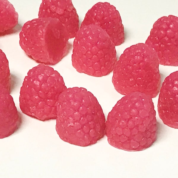 Raspberry Embeds, Soap Toppers, Soap Embellishments, Fruit Toppers, Soap Embeds, Melt and Pour