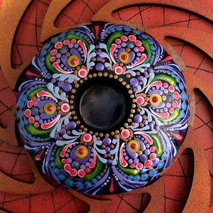 Dot Art Tealight Round Holder