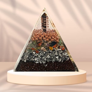 Tiger Eye Harmonizer Pyramid - 4" tall