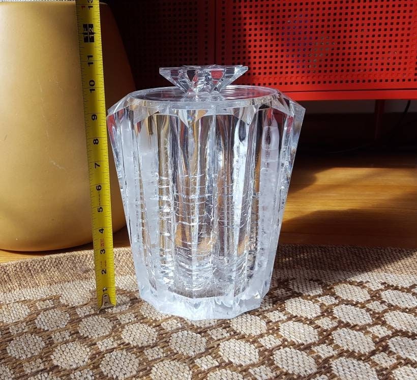 Vintage Judith Kruger Grainware Acrylic Lucite Ice Bucket Barware Etsy