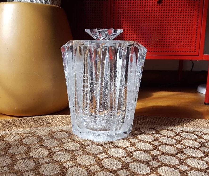 Vintage Judith Kruger Grainware Acrylic Lucite Ice Bucket Barware Etsy