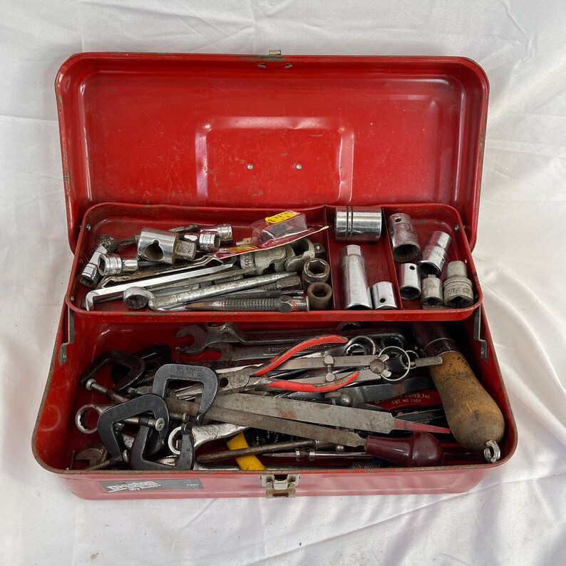 45 Pc Set of American Made Hand Tools W/ Tool Box Vintage Etsy