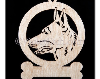 German Shepherd Ornament-German Shepherd Gift-Free Personalization