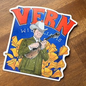 Vern Williams California Bluegrass Sticker/Decal