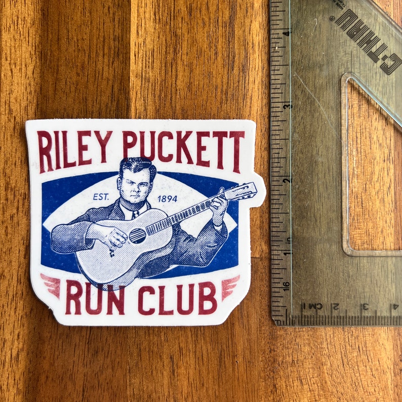 Riley Puckett Run Club Sticker - Etsy