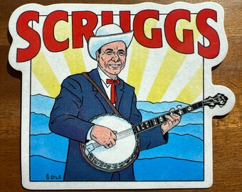 Earl Scruggs Sticker/Decal