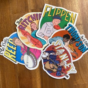 Trad Music Superhero Sticker 5-pack