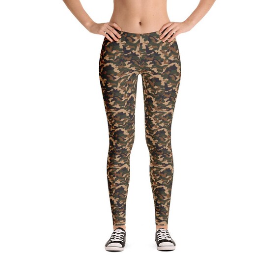 army green camo leggings