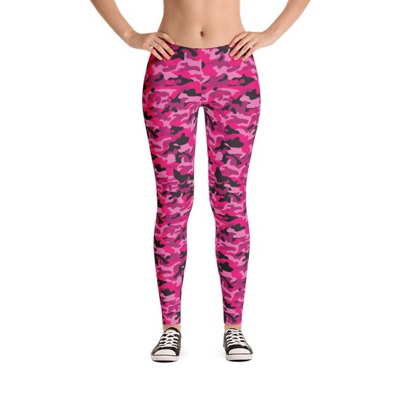 black and pink camo pants