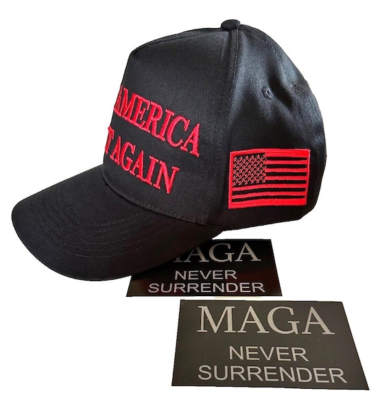 Cappello Trump 2024 MAGA – Berretto Da Baseball Con Bandiera USA, Ricamato, Regolabile, Unisex
