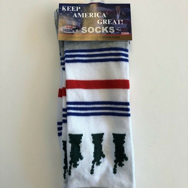 Donald Trump ...KEEP AMERICA GREAT...Liberty Golf Socks ..Mens 6-12