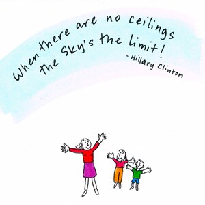 Sky's the Limit Card with Hillary Clinton Quote image 1