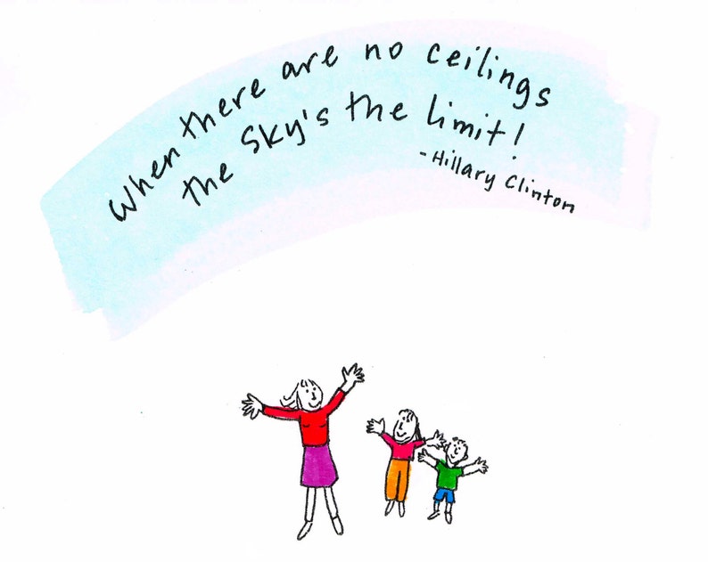 Sky's the Limit Card with Hillary Clinton Quote image 1