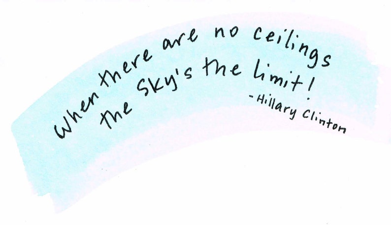 Sky's the Limit Card with Hillary Clinton Quote image 5