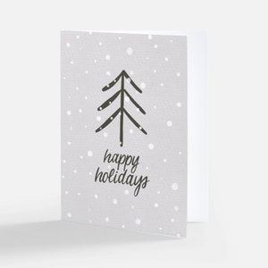 Joyeuses Fêtes Snowy Tree Card