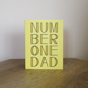 Carte de papa numéro un