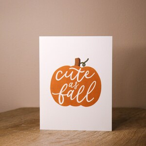 Mignon comme carte d’automne