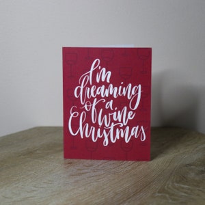 Je rêve d’une carte de Noël du vin