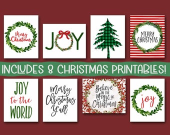 Christmas Printable Wall Art Set: Holiday Home Decor (Digital Download)