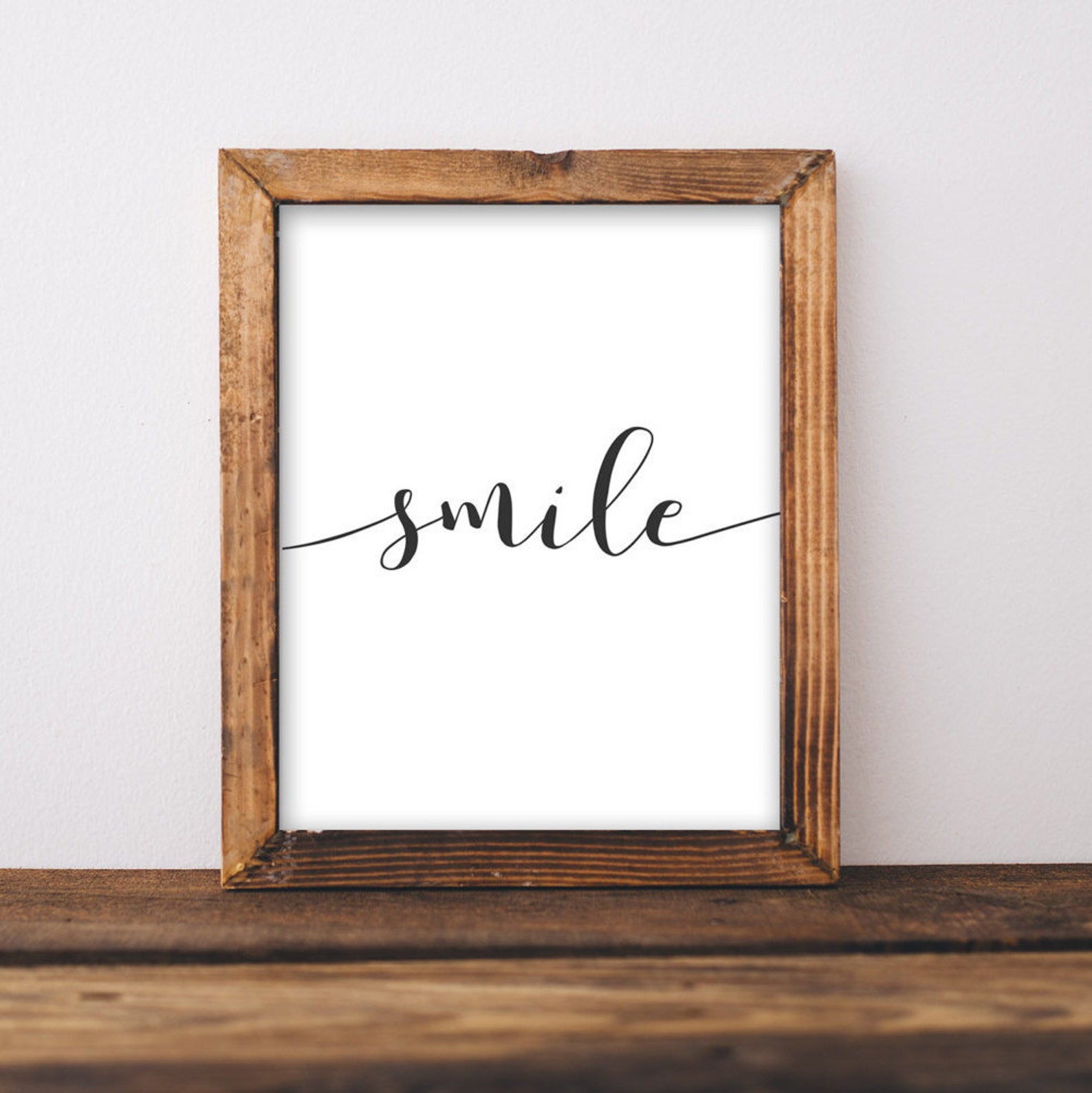 Printable Wall Art Smile Quote Art Home Decor Printable Art Etsy