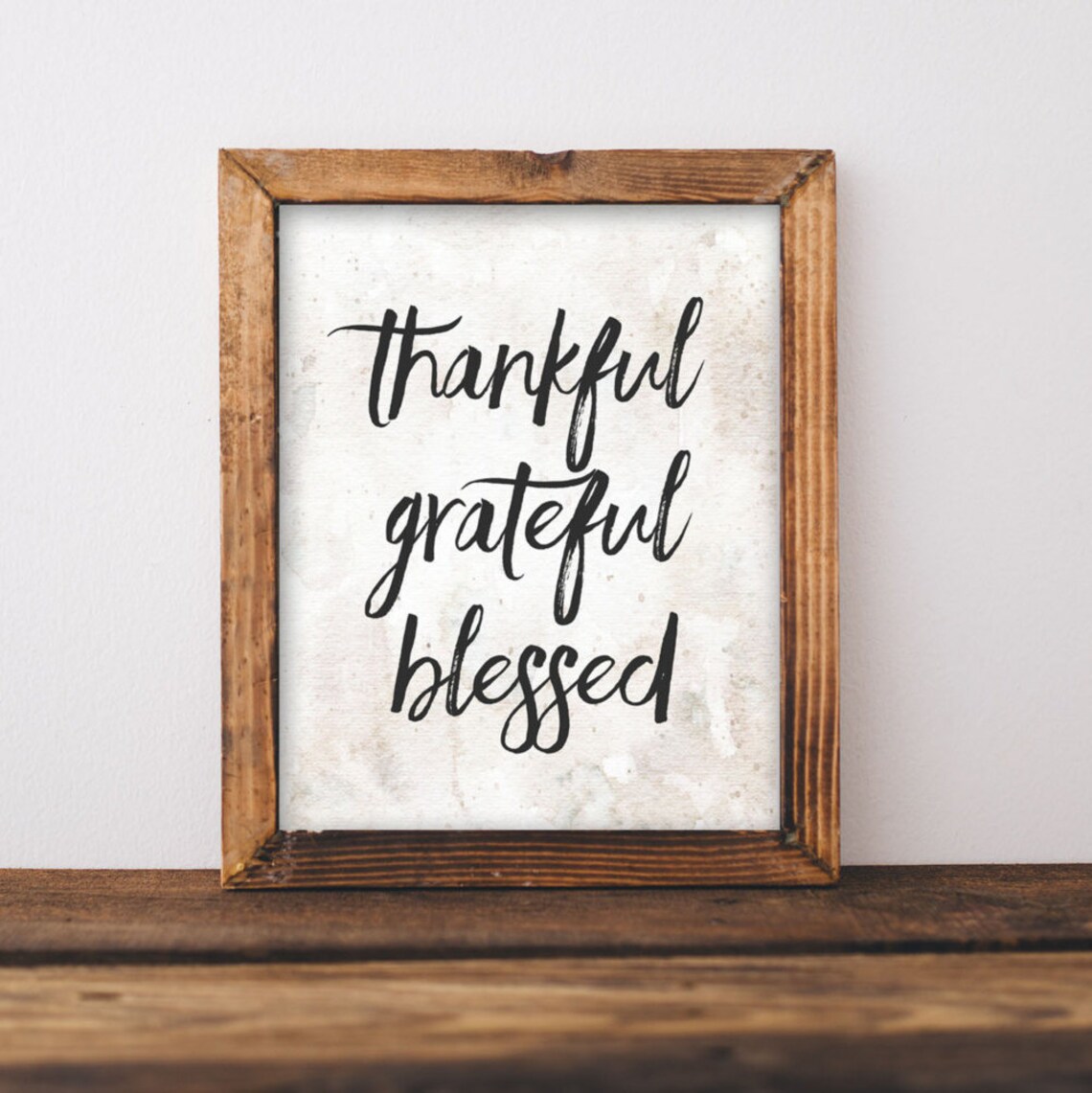 Fall Printable Wall Art Thankful Grateful Blessed Fall Art | Etsy