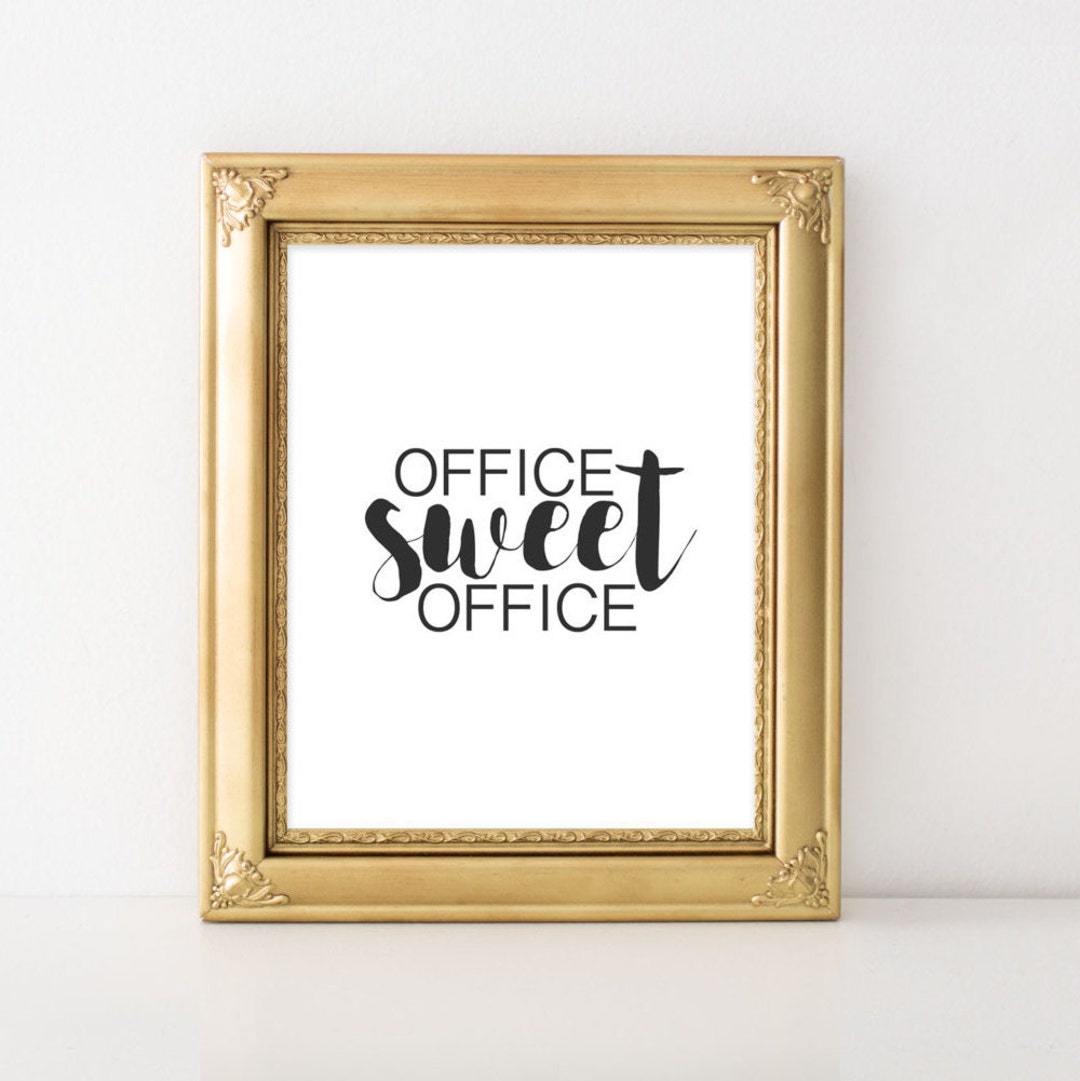 Office Printable Art, Office Sweet Office Printable Wall Art, Home ...