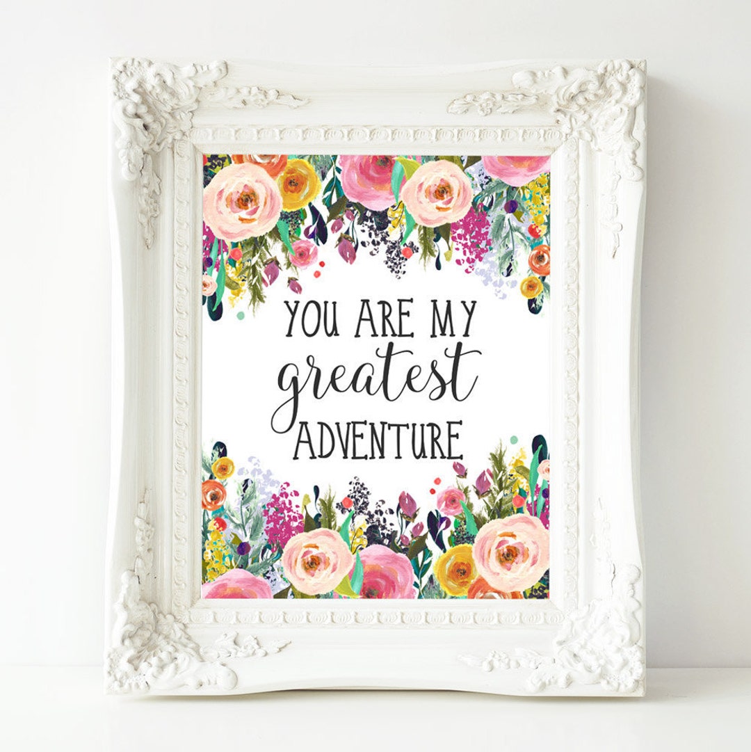 Nursery Printable Art You Are My Greatest Adventure Quote - Etsy