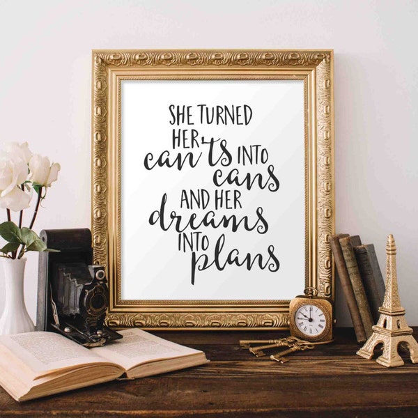 She Turned Her Cants Into Cans And Dreams Into Plans Graduation Toppers She Turned Her Cants Into Cans And Dreams Into Plans Graduation Toppers