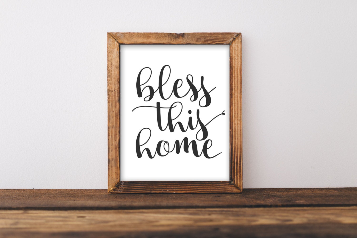 Printable Wall Art 8x10 Bless This Home Wall Art Printable - Etsy