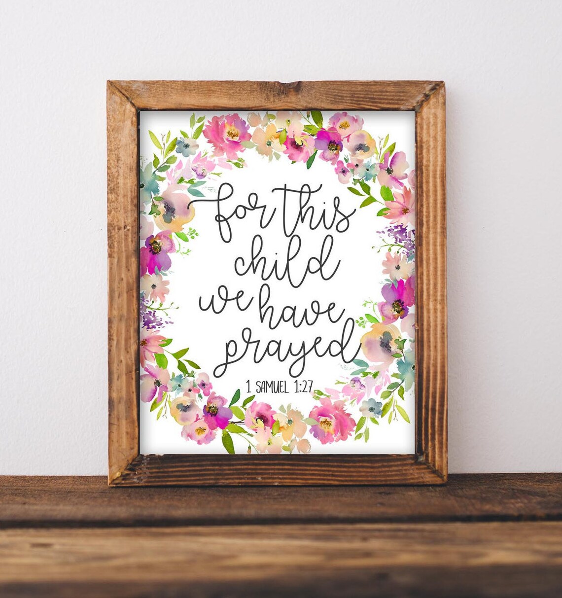 Nursery Printable Art Bible Scripture Decor Baby Girl - Etsy