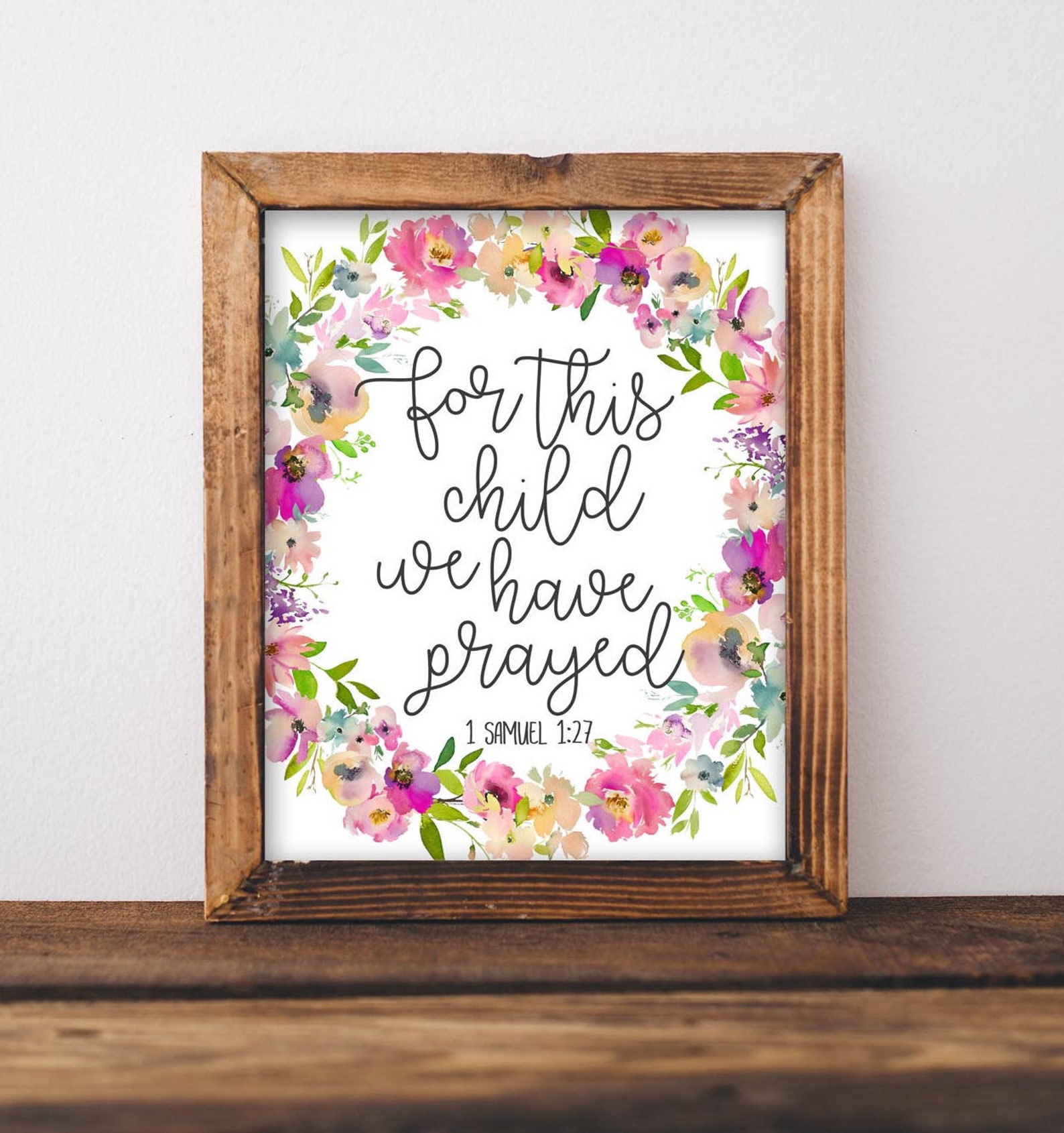 Nursery Printable Art Bible Scripture Decor Baby Girl - Etsy