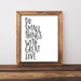 Quote Printable Wall Art, Do Small Things with Great Love printable quote home decor wall Print home wall printable gallery wall black white