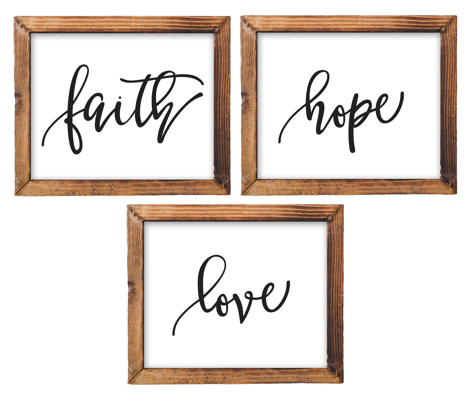 Printable Wall Art Faith Hope Love Printable Bible Nursery - Etsy