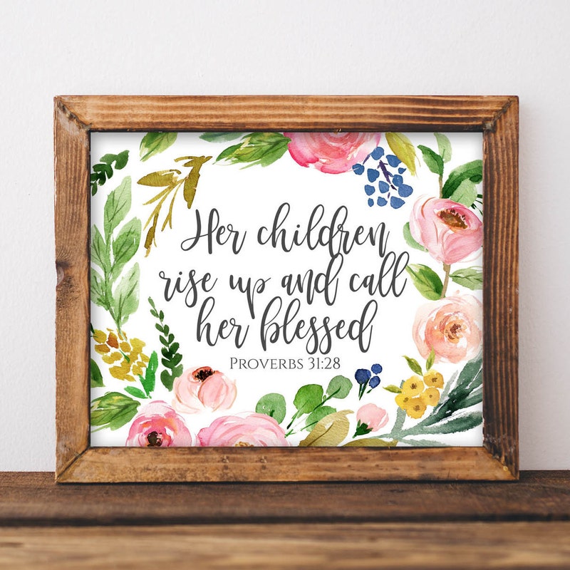 Proverbs 31 28 - Etsy