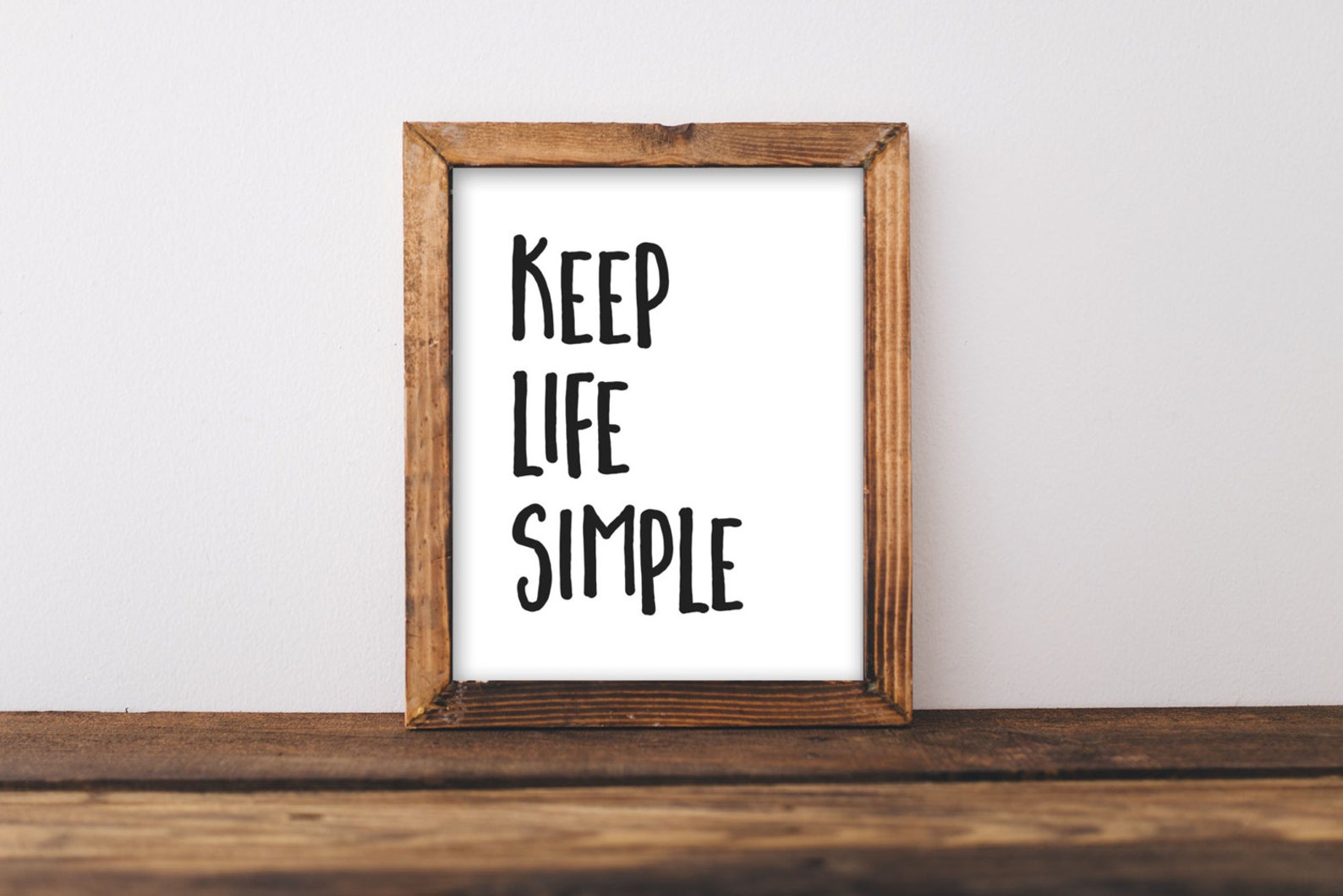 Printable Quote Keep Life Simple motivation print | Etsy
