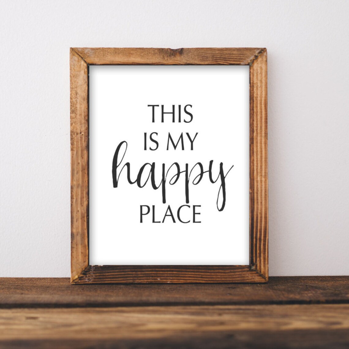 Printable Wall Art This is My Happy Place Quote Home Decor | Etsy