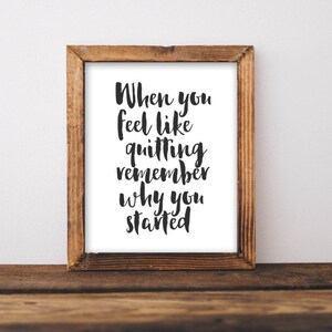 Citazione motivazionale per l&#39;allenamento: decorazione per palestra stampabile (download digitale, PDF e JPEG)