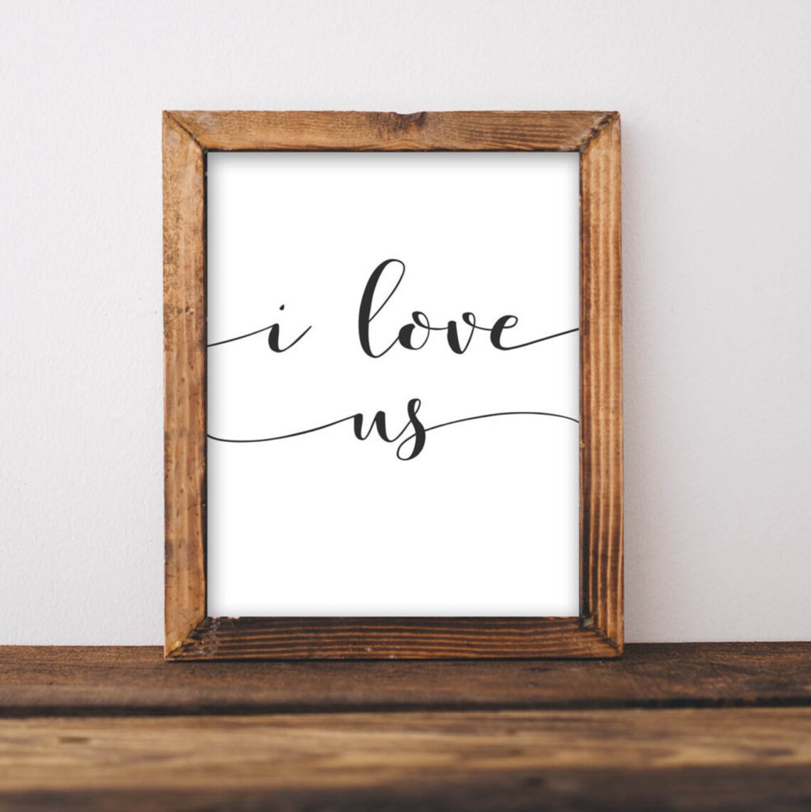 Love Printable Wall Art I Love Us Printable Quote Wedding - Etsy