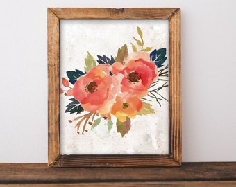 Fall Floral Art Printable: Thanksgiving Bouquet (Digital Download)