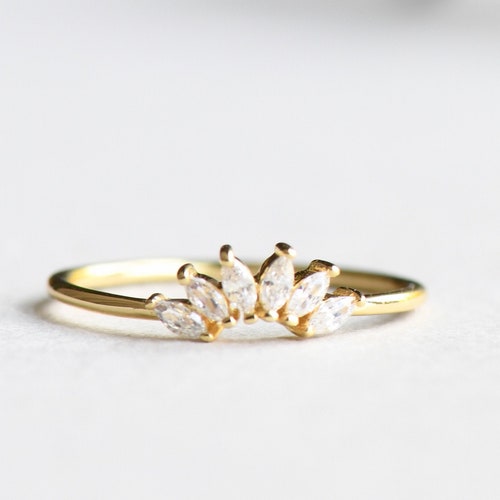Gold Vermeil Ring Marquise Ring Ring Enhancer Ring Wraps - Etsy