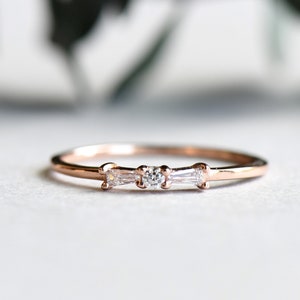 Rose Gold Vermeil Ring, Bowtie Ring, 925 Sterling Silver Ring, Rose and Choc Ring #213