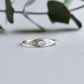 Sterling Silver Marquise Ring, Mother of Pearl Ring, 925 Sterling Silver Ring, Boho Ring, Signet Ring, Rose and Choc Ring